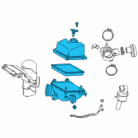 OEM Lexus RX350L Cleaner Assy, Air W/Element Diagram - 17700-0P240