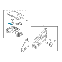 OEM 2015 Cadillac XTS Main Fuse Diagram - 13289598