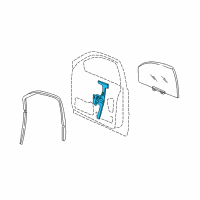 OEM 2006 Jeep Liberty Front Door Window Regulator Diagram - 68059645AA