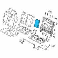 OEM 2015 Ford C-Max Armrest Assembly Diagram - CJ5Z-7867112-BB