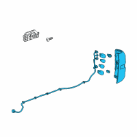 OEM GMC Sierra 3500 HD Tail Lamp Assembly Diagram - 23424738