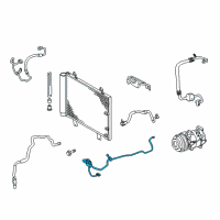 OEM 2014 Lexus IS F Pipe Sub-Assy, Liquid Diagram - 88706-53100