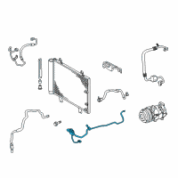 OEM 2011 Lexus IS F Pipe Sub-Assy, Liquid Diagram - 88706-53100