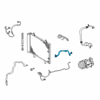 OEM 2009 Lexus IS F Pipe Sub-Assy, Suction Diagram - 88707-53090