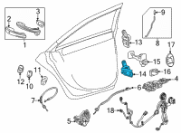 OEM Chevrolet Suburban Upper Hinge Diagram - 13581568