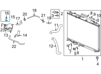 OEM Honda Civic Cap Comp Diagram - 19045-RBD-E01