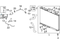 OEM Acura TLX TUBE, OVERFLOW Diagram - 19142-6S9-A00