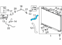 OEM Acura TLX HOSE, WATER (UPPER) Diagram - 19501-6S9-A01