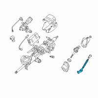 OEM 2007 Lexus GX470 Shaft Sub-Assy, Steering Intermediate, NO.2 Diagram - 45203-60120