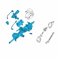 OEM Lexus Gear Assy, Tilt Steering, W/Motor Diagram - 45810-60010