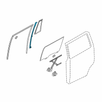 OEM 2018 Infiniti QX80 SASH REARH Door Ct Diagram - 82222-1LA0A