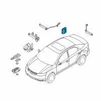 OEM 2012 Kia Forte Koup Module Assembly-Smart Key Diagram - 954101M230