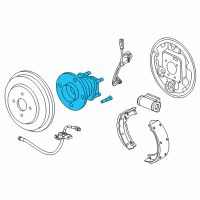 OEM 2012 Chevrolet Cruze Rear Hub Diagram - 13591998