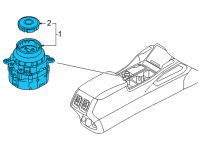 OEM Kia Sorento Lever Complete-ECU Diagram - 467W0P4000