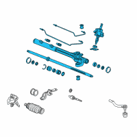 OEM 2004 Acura TL Rack, Power Steering Diagram - 53601-SEP-A04