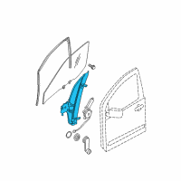 OEM 2014 Nissan Frontier Regulator Assembly - Door Window, RH Diagram - 80720-9BF0A