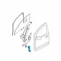 OEM 2013 Nissan Frontier Handle Assy-Door Window Regulator Diagram - 80760-EA002