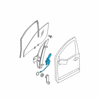 OEM 2019 Nissan Frontier Motor Assy-Regulator, LH Diagram - 80731-EA005