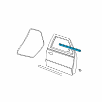 OEM 2006 Ford Ranger Belt Weatherstrip Diagram - 6L5Z-1021453-AA