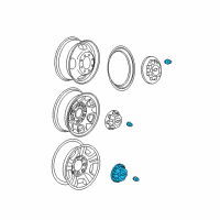 OEM 2013 Chevrolet Suburban 1500 Hub Cap Diagram - 9595478