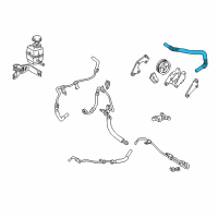 OEM Toyota Avalon Reservoir Hose Diagram - 44348-07020