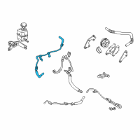 OEM 2003 Toyota Avalon Return Hose Diagram - 44406-07050