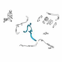 OEM 2000 Toyota Avalon Pressure Hose Diagram - 44411-07050