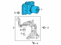 OEM Toyota Venza Actuator Assembly Diagram - 44050-48C20