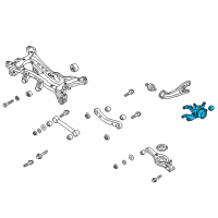 OEM 2011 Hyundai Tucson Carrier Assembly-Rear Axle, LH Diagram - 52710-2S100