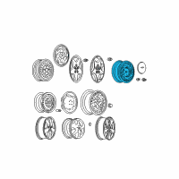 OEM 1995 Chevrolet Cavalier Wheel Kit, Aluminum (15X6) Diagram - 12360879