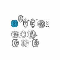 OEM Pontiac Wheel Diagram - 9591875