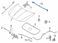 OEM Hyundai Santa Cruz W/STRIP-HOOD Diagram - 86431-N9000