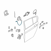 OEM 2018 BMW 330e Bowden Cable, Door Opener, Inner Rear Diagram - 51-22-7-259-837