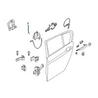OEM 2013 BMW ActiveHybrid 3 Operating Rod, Door Rear Left Diagram - 51-22-7-270-003