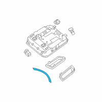 OEM 2015 Kia Sedona Conversation Mirror Assembly Diagram - 92804A9000DAA