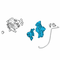 OEM 2017 BMW 330e Coolant Pump Switchable With Support Diagram - 11-51-7-644-810