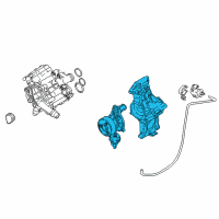 OEM 2017 BMW 740e xDrive Coolant Pump Switchable With Support Diagram - 11-51-7-644-810