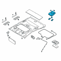 OEM 2021 Kia Forte Lamp Assembly-Overhead C Diagram - 92810J7060WK