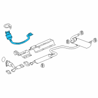 OEM Pontiac G6 Converter & Pipe Diagram - 15947643