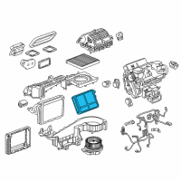 OEM 2017 Cadillac CT6 Heater Core Diagram - 84406414