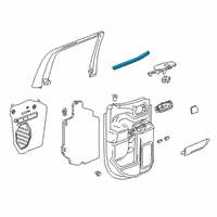 OEM Chevrolet Silverado 1500 LD Belt Weatherstrip Diagram - 84362007