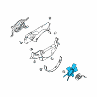 OEM 2021 Ford F-150 Fan Blade Diagram - JL3Z-8600-A