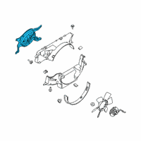 OEM 2018 Ford F-150 Fan Module Diagram - JL3Z-8C607-C