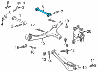 OEM 2022 GMC Yukon Lateral Link Diagram - 84184368