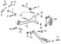 OEM 2022 Cadillac Escalade NUT, FRT LWR CONT ARM Diagram - 11549204