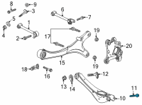 OEM 2022 GMC Yukon Lower Control Arm Outer Bolt Diagram - 11603090