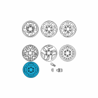 OEM Toyota Sequoia Wheel, Steel Diagram - 42601-AF030