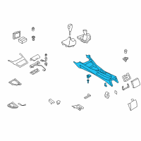 OEM 2011 BMW 135i Centre Console With Drink Holder Diagram - 51-16-9-193-396