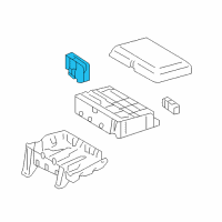 OEM Toyota Fuse Holder Diagram - 82620-60100