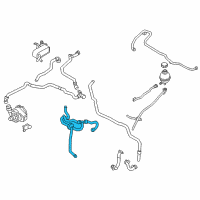 OEM 2014 BMW i3 Coolant Line With Thermostat Diagram - 11-53-8-531-198